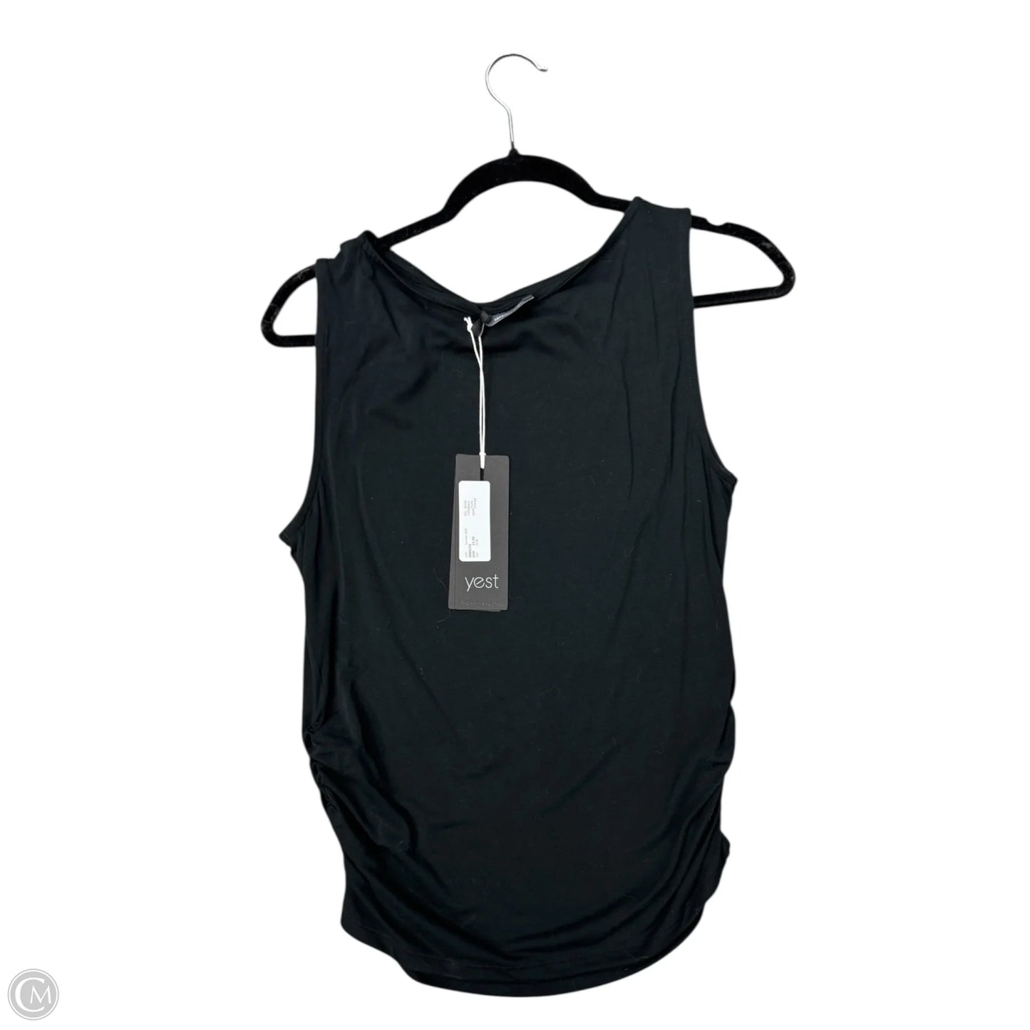 Top Sleeveless By Yest In Black, Size: 6