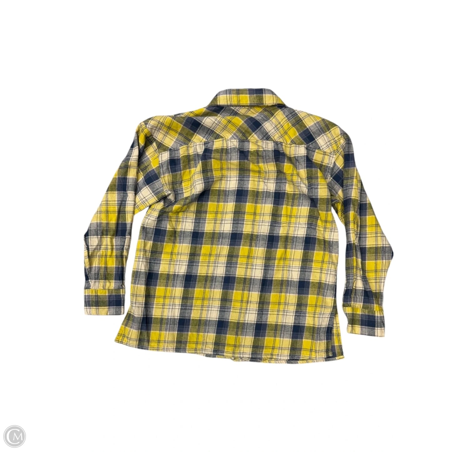 Blouse Long Sleeve By Cmb In Yellow Denim, Size: S