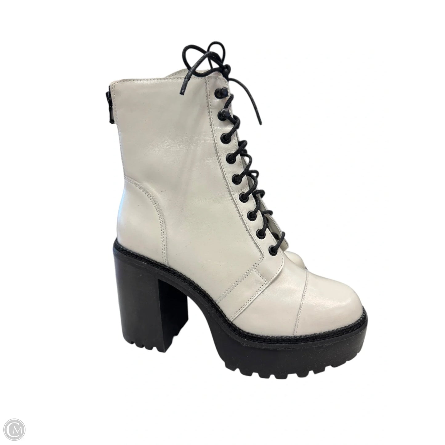 Boots Combat By Steve Madden In Cream, Size: 7.5