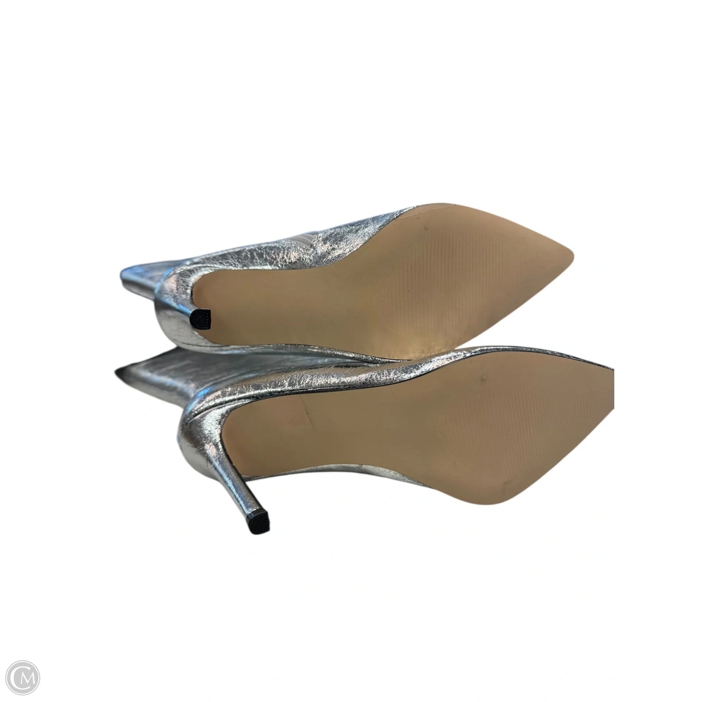 Boots Knee Heels By Steve Madden In Silver, Size: 8