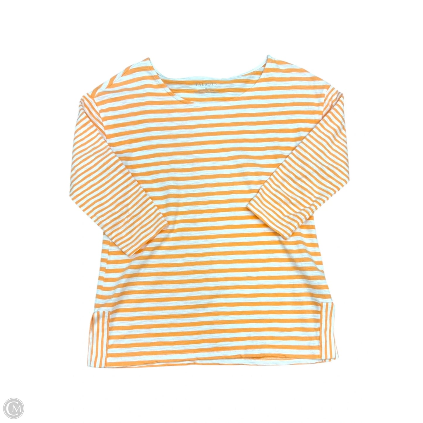 Top 3/4 Sleeve By Talbots In Orange, Size: Xs