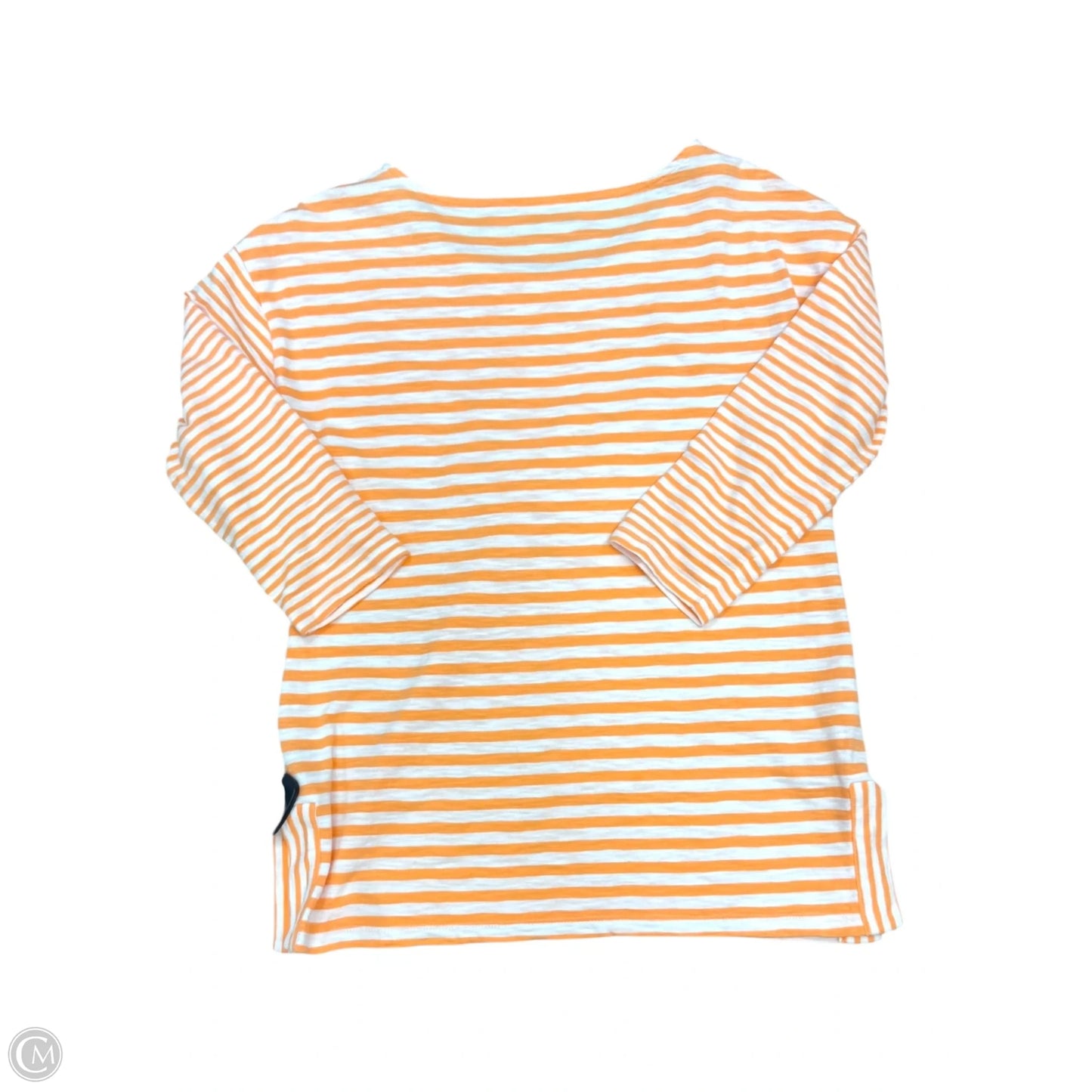 Top 3/4 Sleeve By Talbots In Orange, Size: Xs