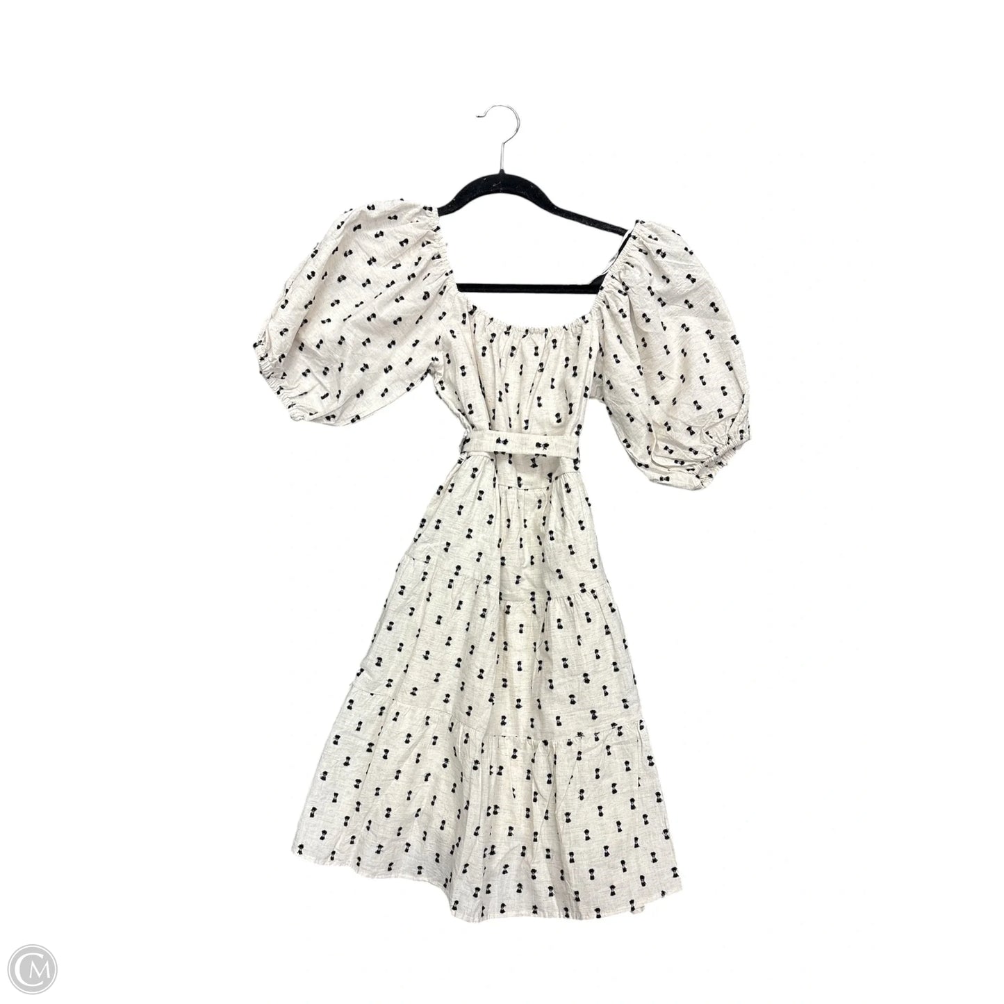 Dress Casual Midi By Clothes Mentor In Cream, Size: 4