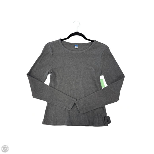 Top Long Sleeve By Old Navy In Grey, Size: L
