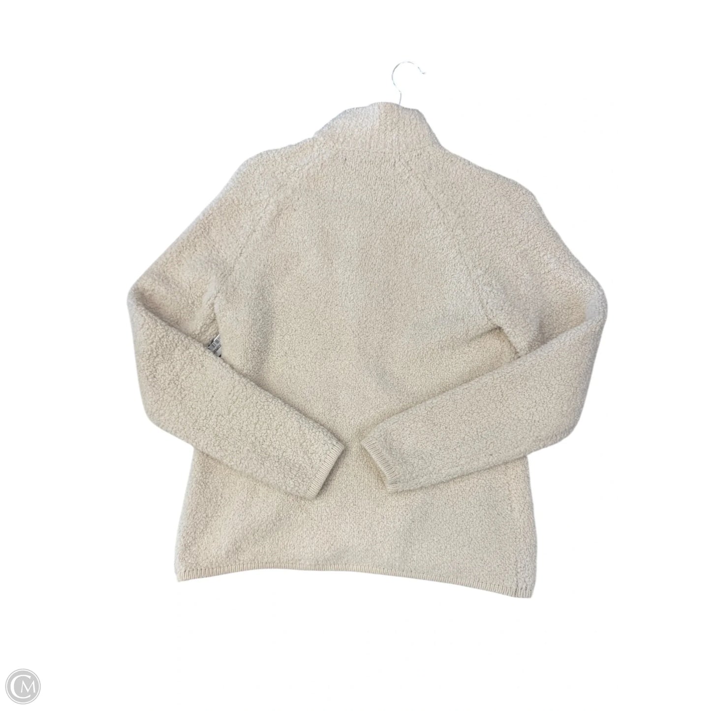 Jacket Fleece By Natural Reflections In Cream, Size: M