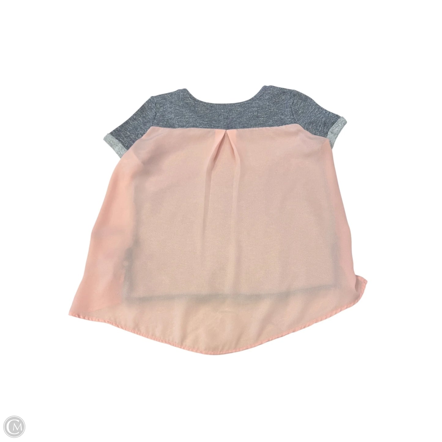 Blouse Short Sleeve By Market & Spruce In Grey, Size: S