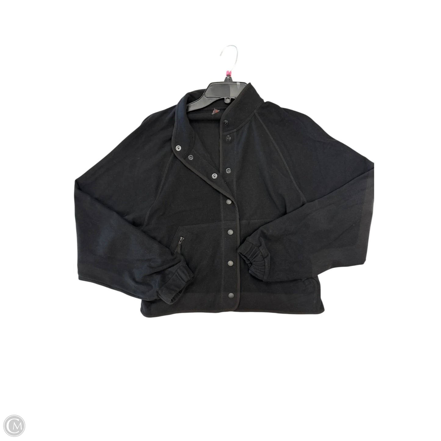 Jacket Fleece By Mono B In Black, Size: S