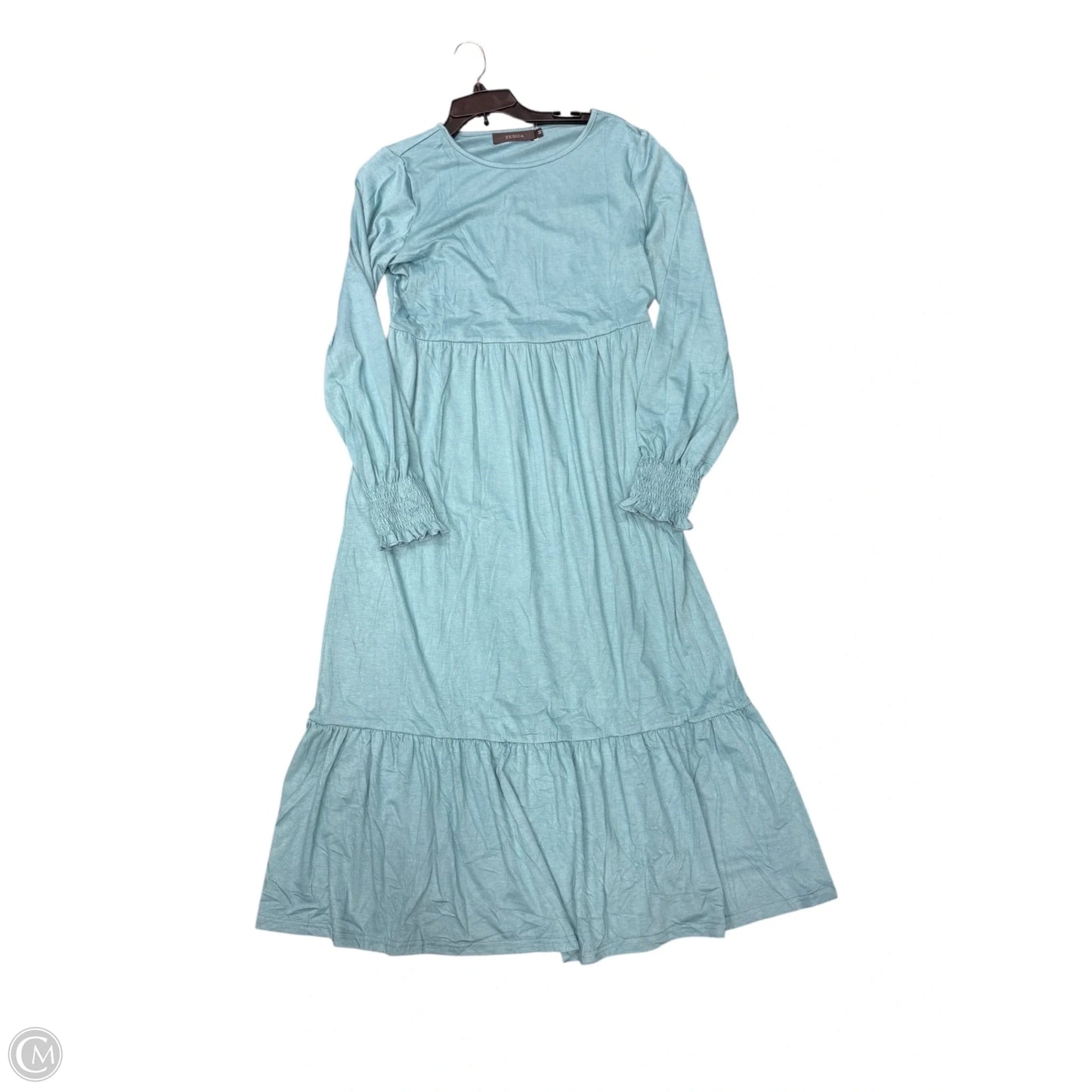 Dress Party Long By Clothes Mentor In Teal, Size: M