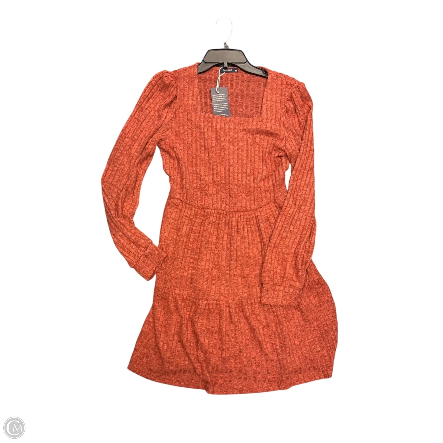 Dress Casual Midi By Clothes Mentor In Orange, Size: M