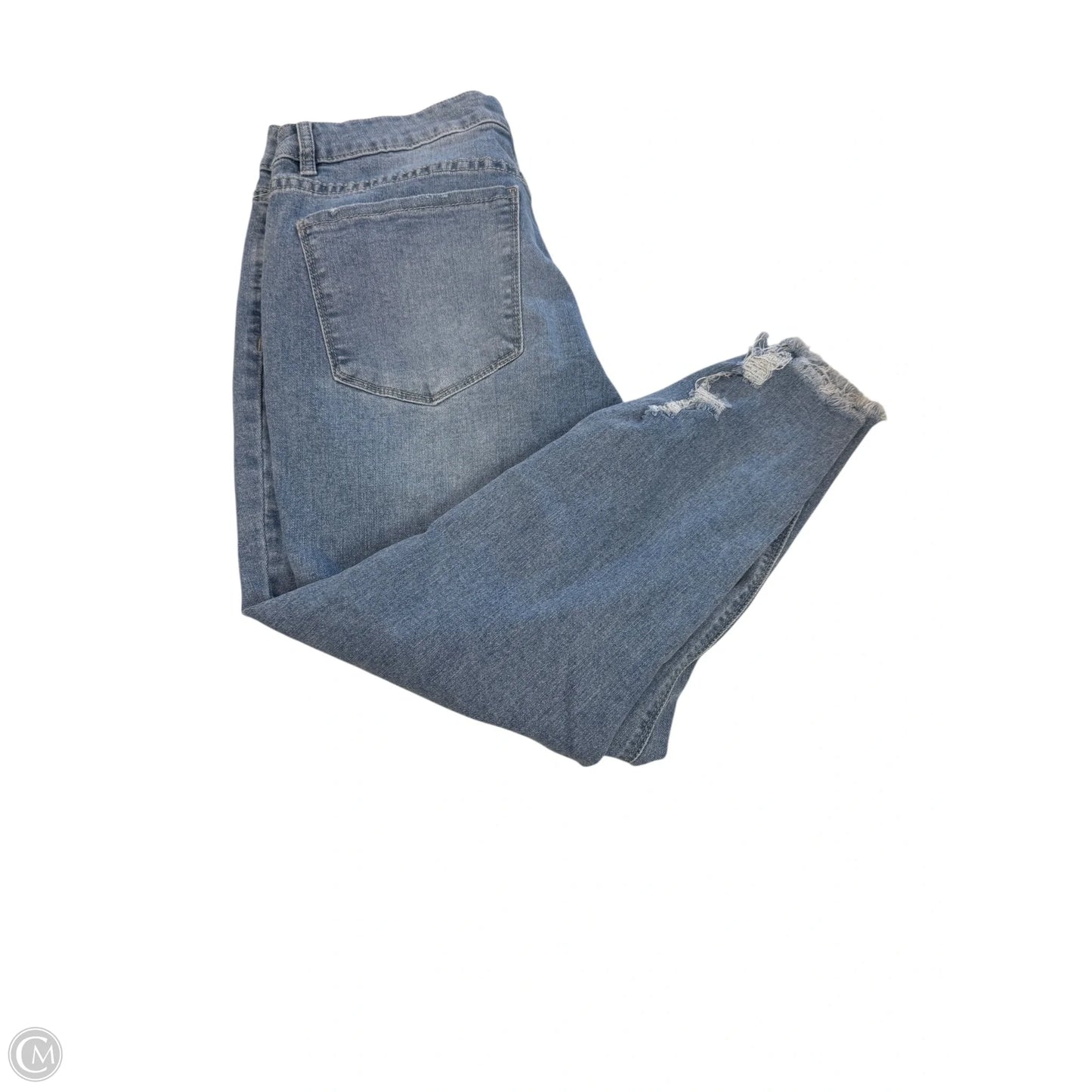 Jeans Cropped By Indigo Rein In Blue Denim, Size: 12
