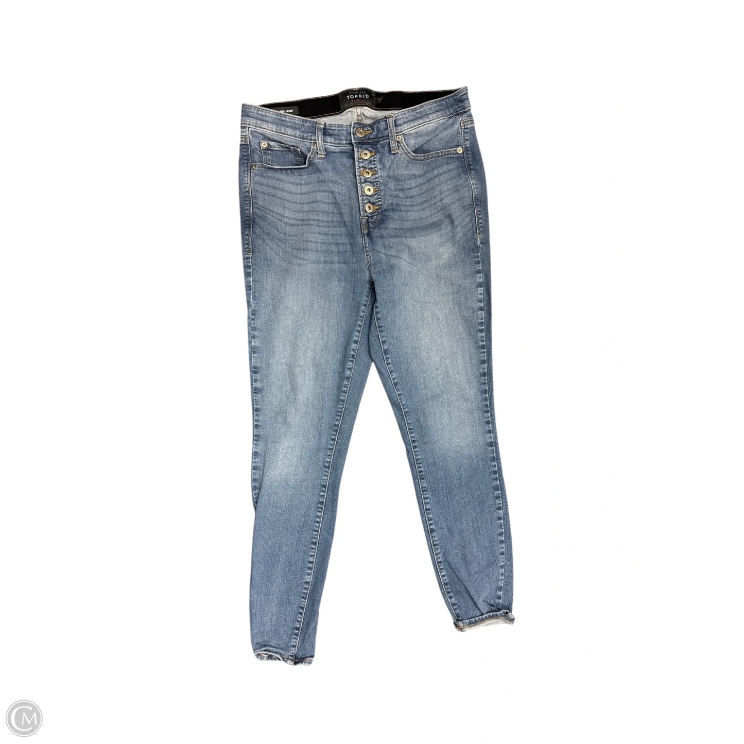 Jeans Skinny By Torrid In Blue Denim, Size: 14