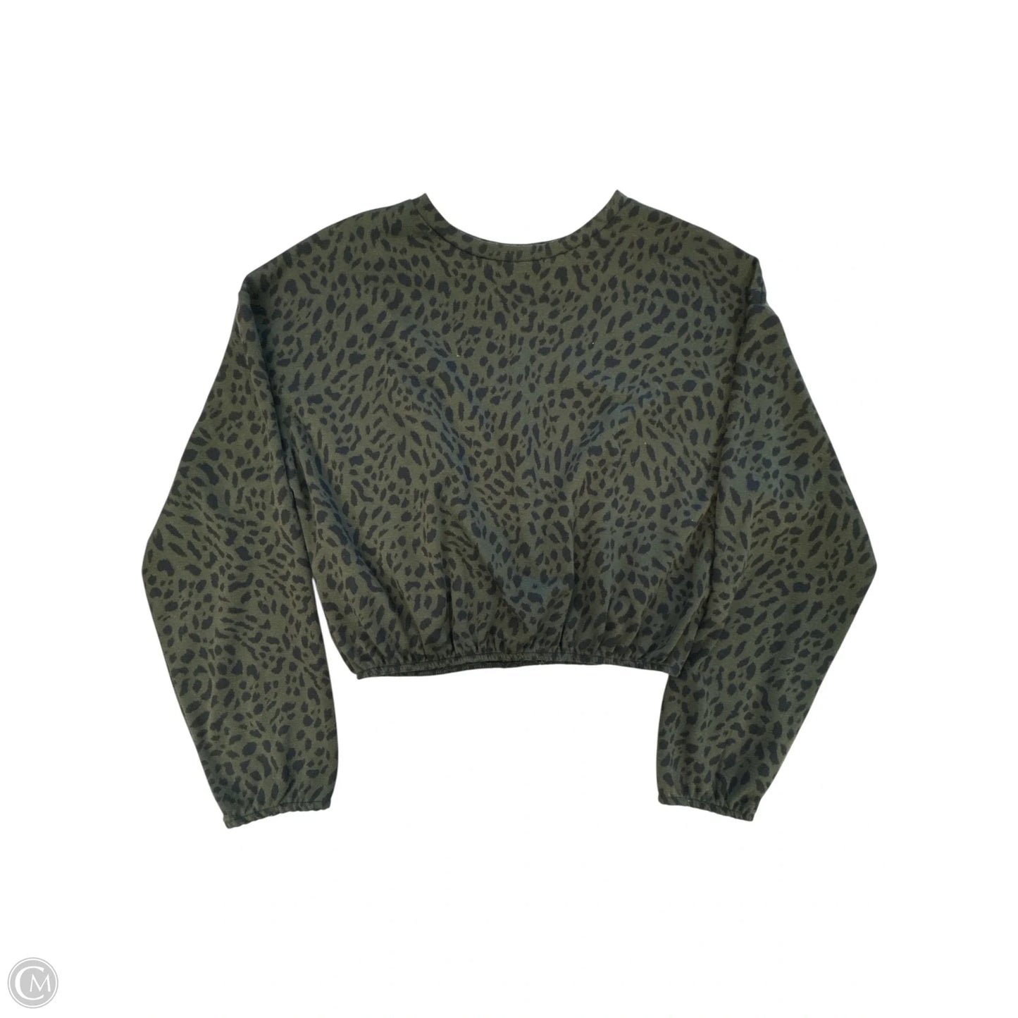 Top Long Sleeve By Zara In Animal Print, Size: S