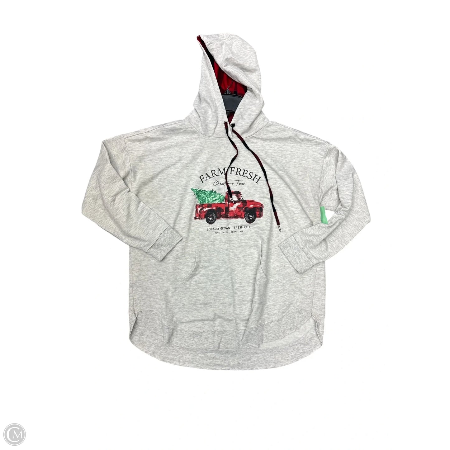 Sweatshirt Hoodie By Maurices In Grey, Size: 10