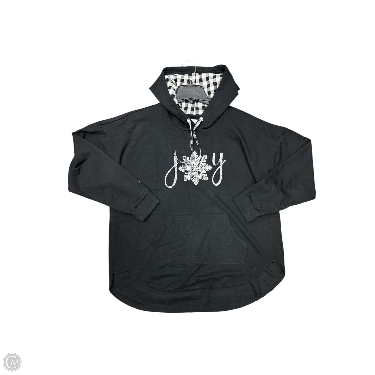 Sweatshirt Hoodie By Maurices In Black, Size: 1x