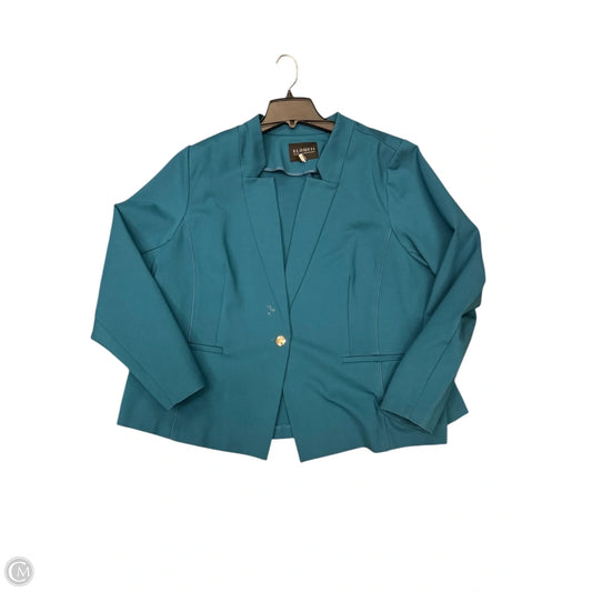 Blazer By Eloquii In Teal, Size: 26