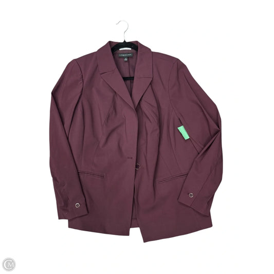Blazer By Lane Bryant In Maroon, Size: 18