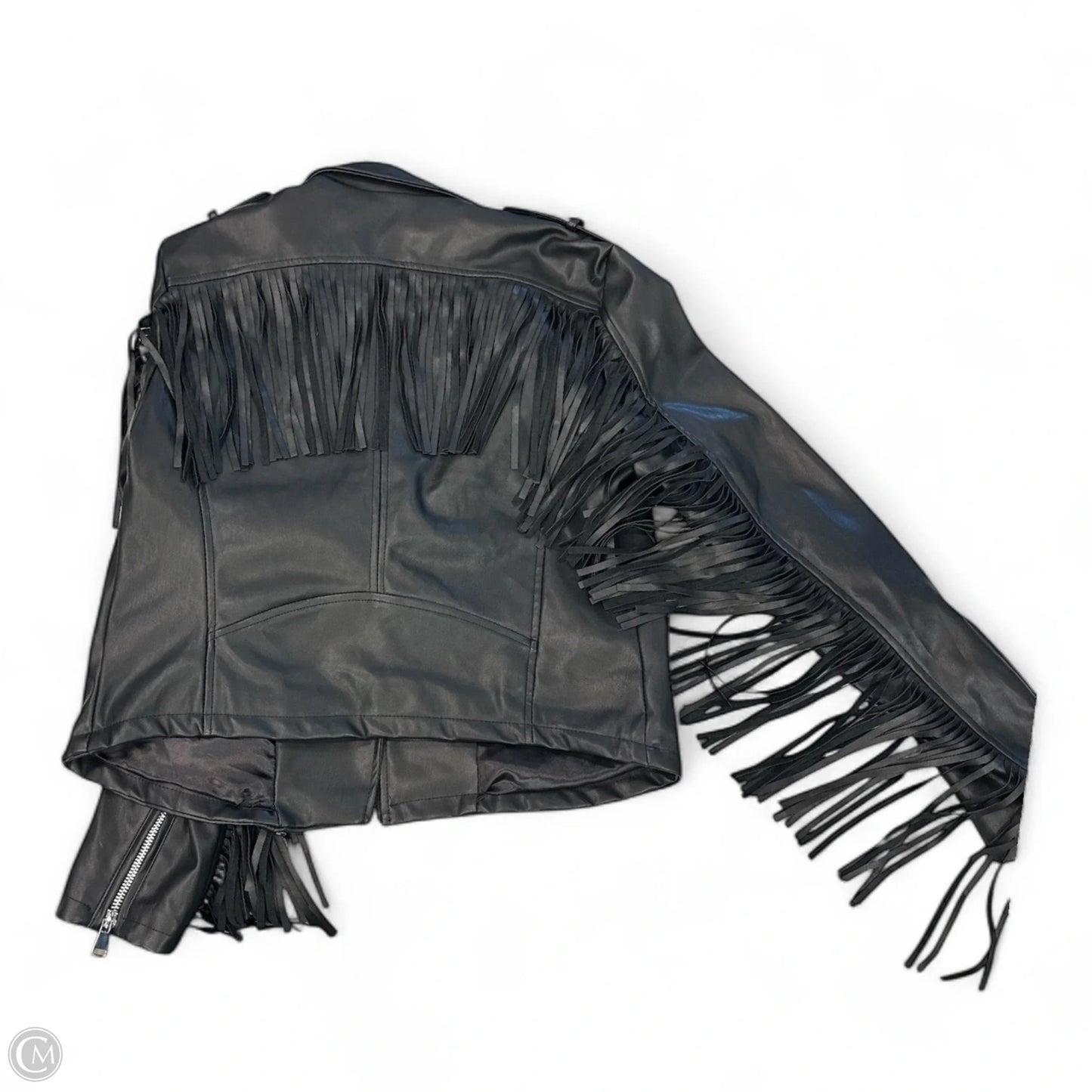 Jacket Moto By Vigoss In Black, Size: S