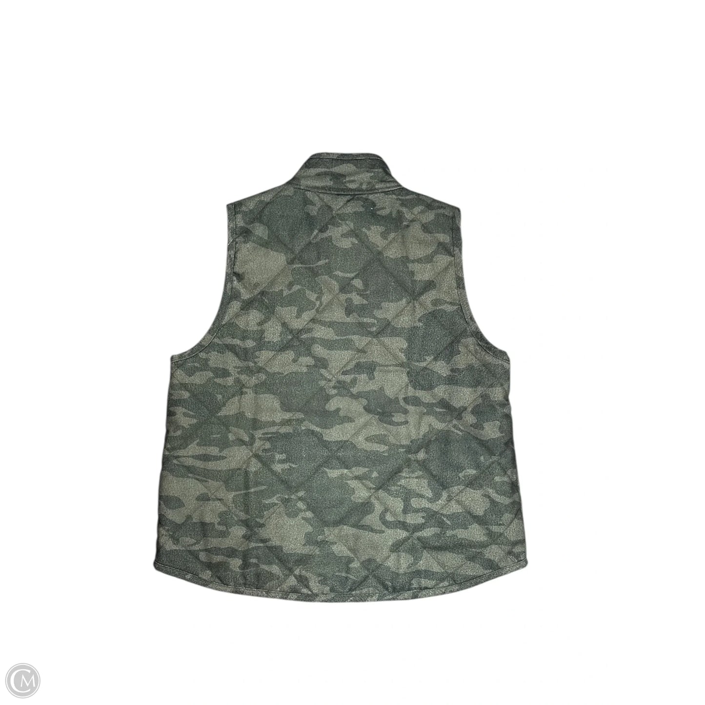 Vest Puffer & Quilted By Mudpie In Camouflage Print, Size: L