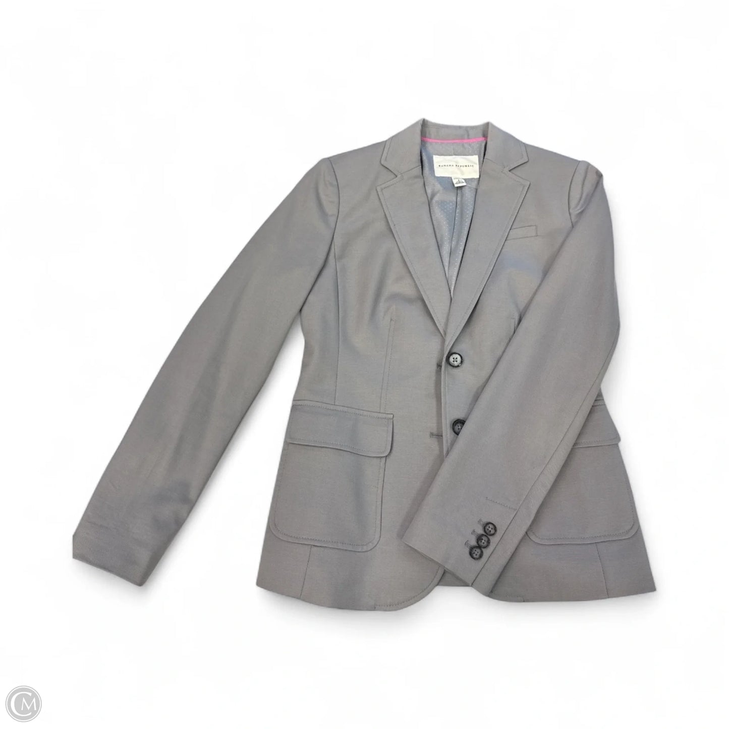 Blazer By Banana Republic In Grey, Size: S