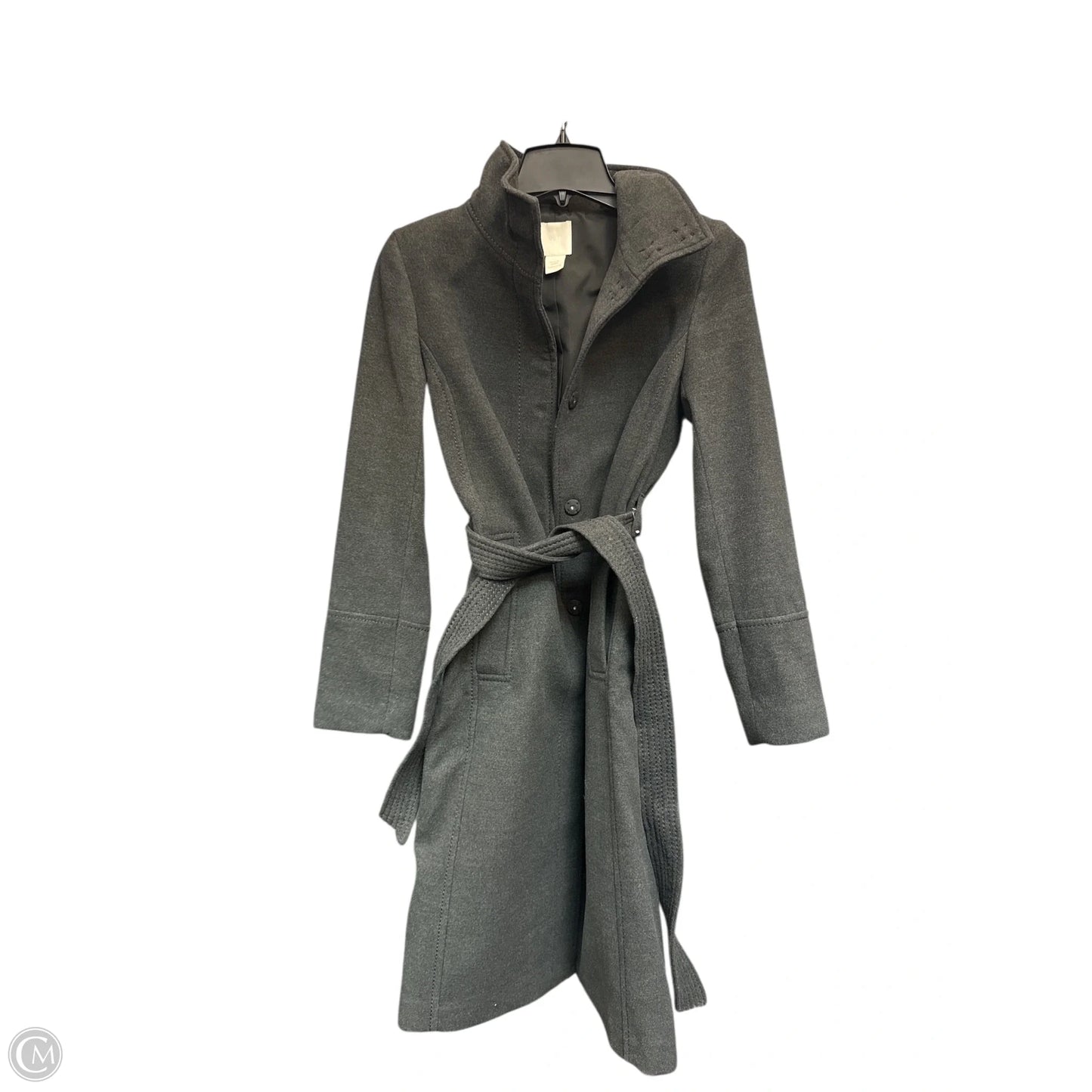 Coat Peacoat By H&m In Grey, Size: 4