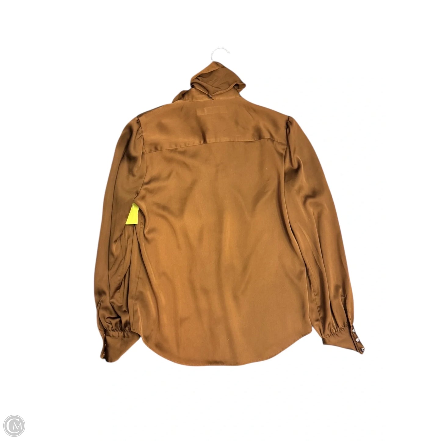 Blouse Long Sleeve By Ralph Lauren Black Label In Brown, Size: M