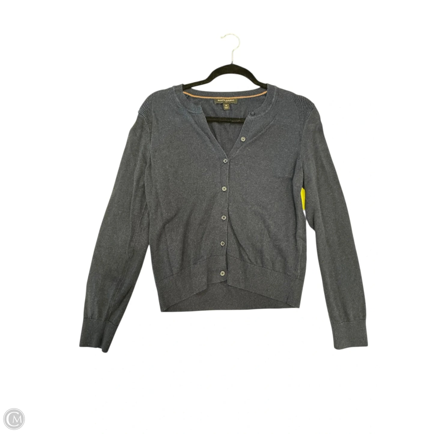 Sweater Cardigan By Banana Republic In Navy, Size: M