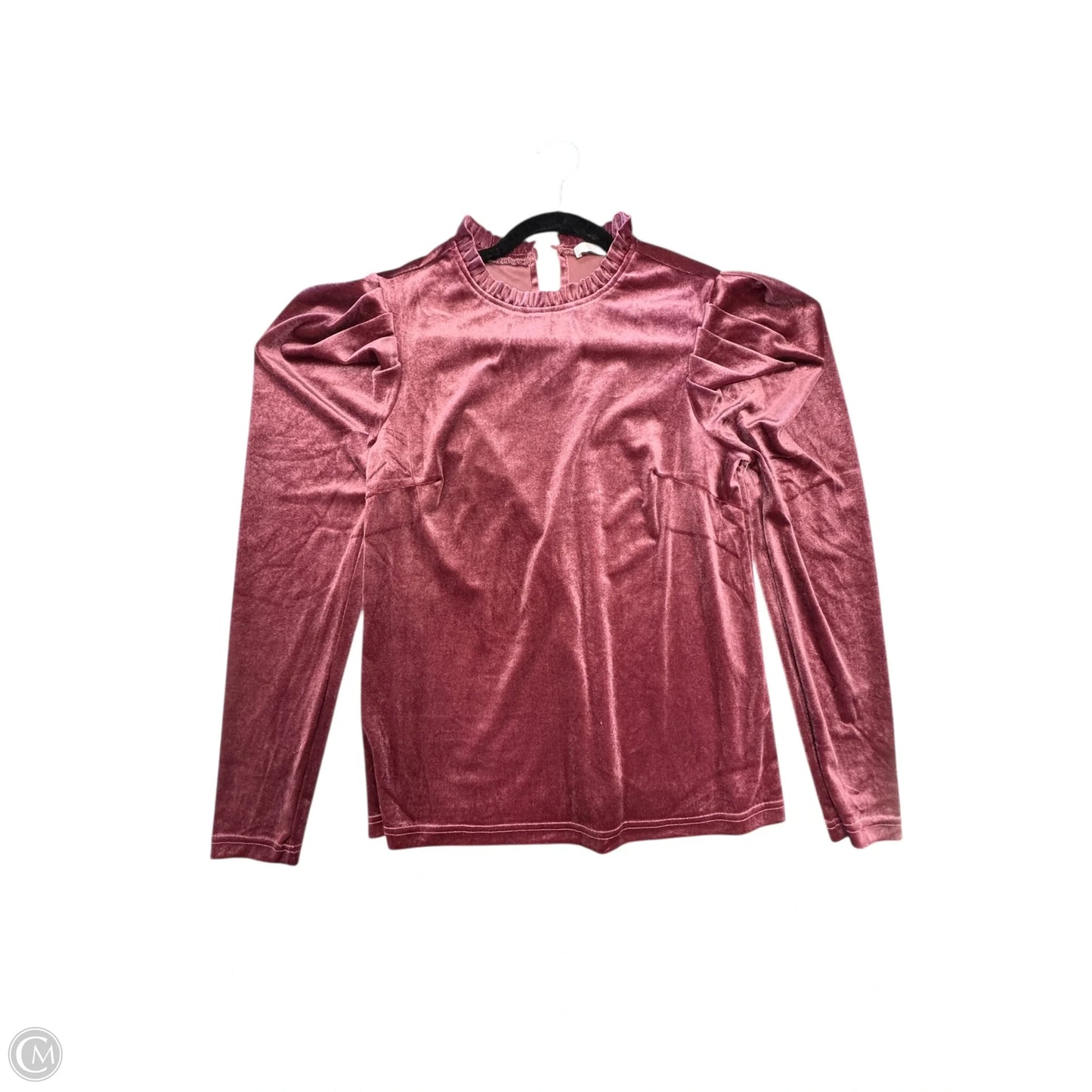 Blouse Long Sleeve By Clothes Mentor In Pink, Size: S