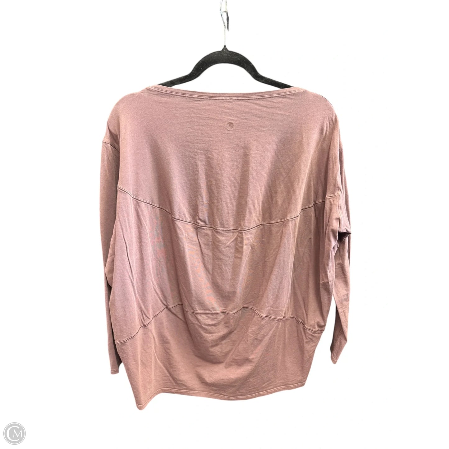 Athletic Top Long Sleeve Crewneck By Lululemon In Mauve, Size: 6