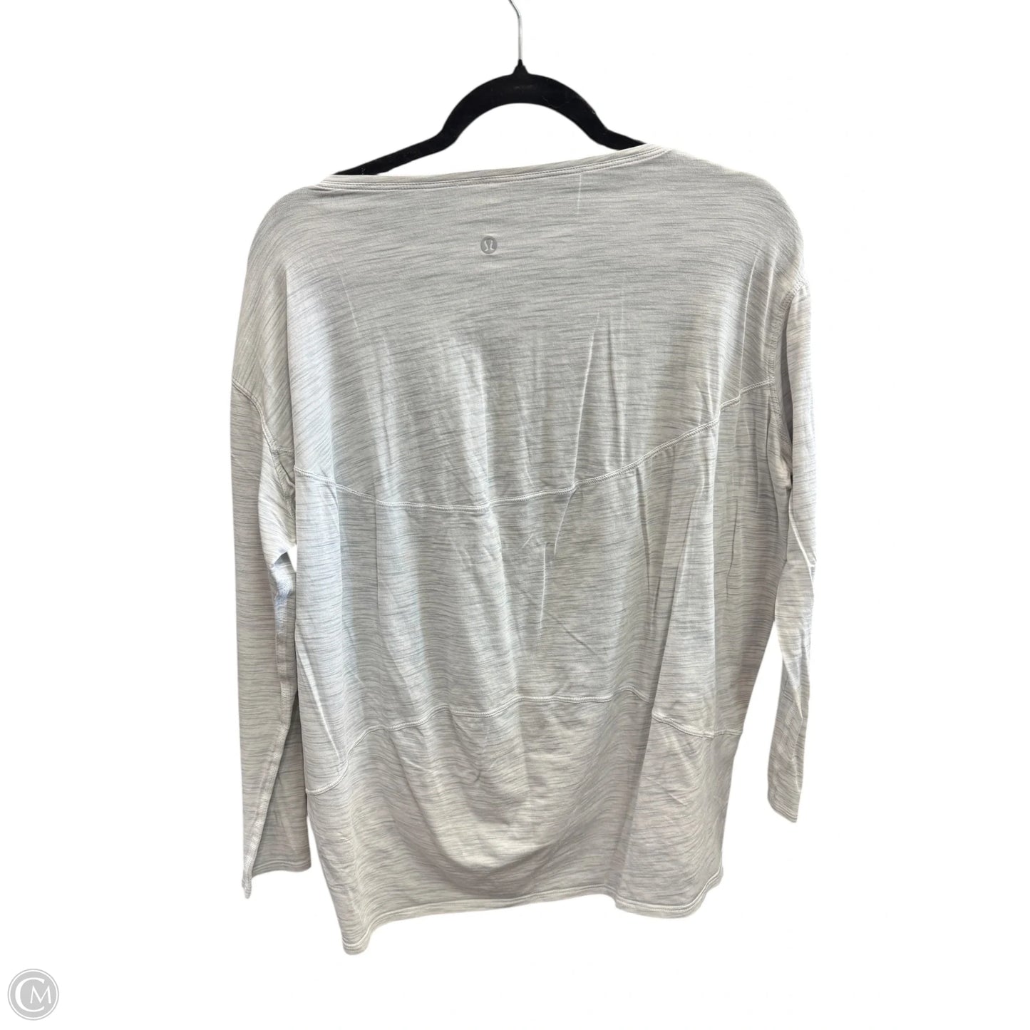 Athletic Top Long Sleeve Crewneck By Lululemon In Grey, Size: 6