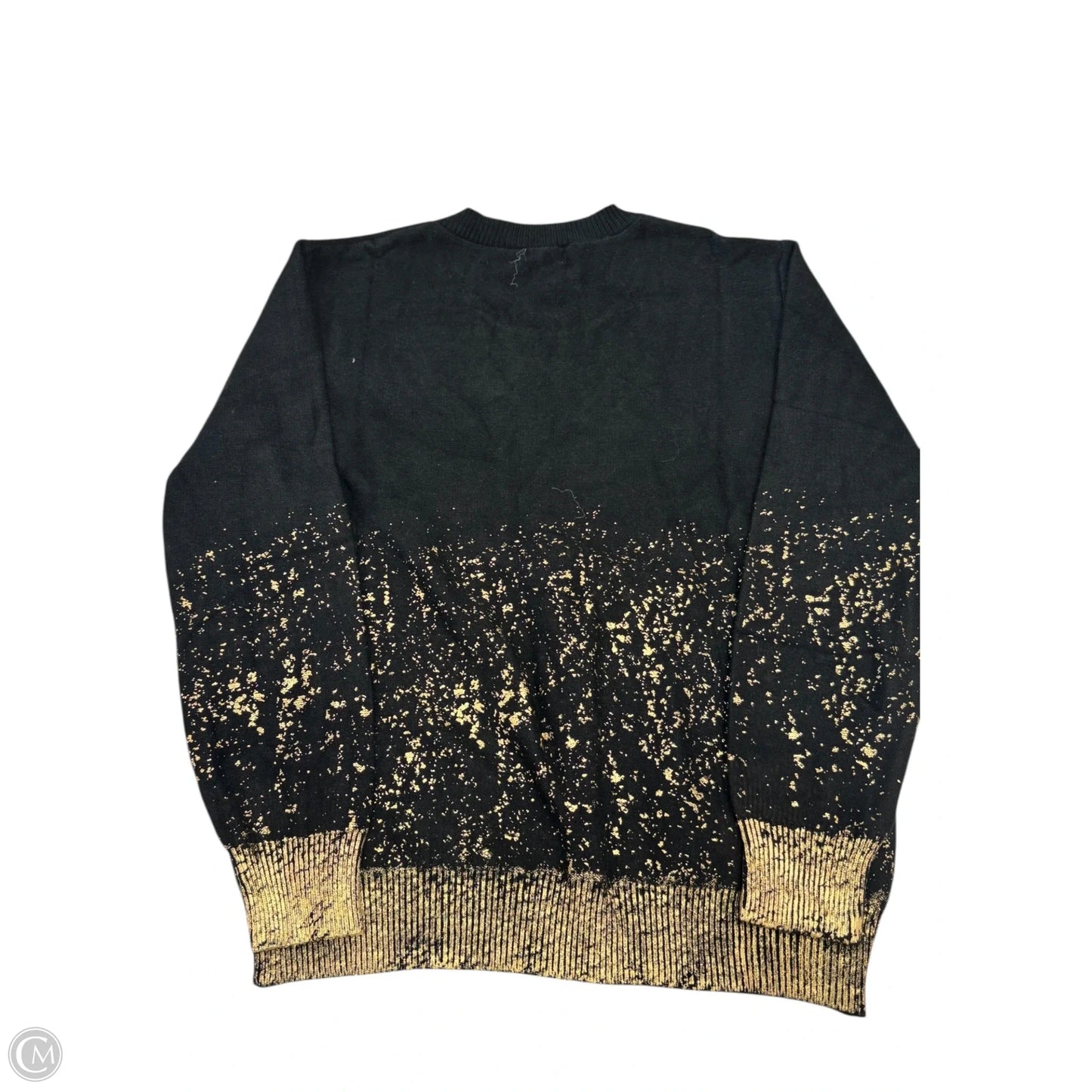 Sweater By Coco And Carmen In Black & Gold, Size: M