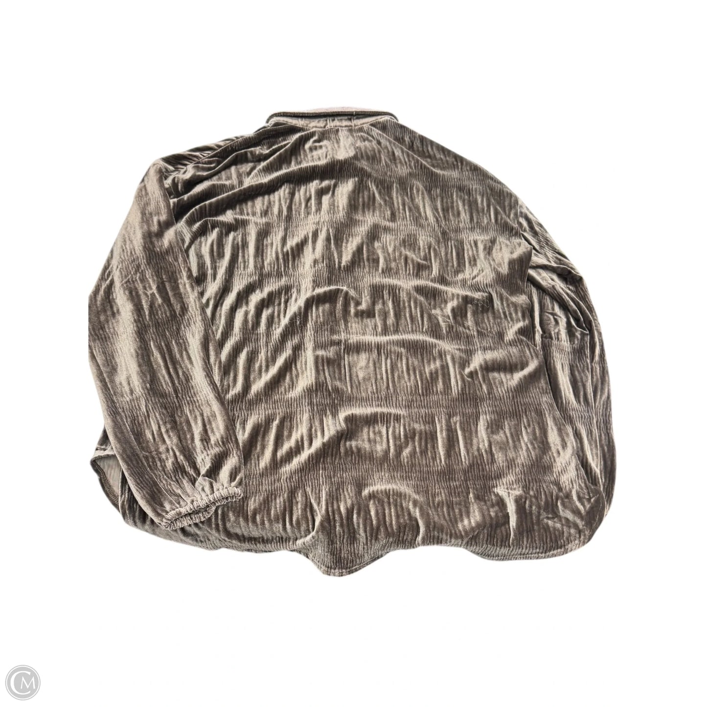 Blouse Long Sleeve By Coco And Carmen In Brown, Size: M