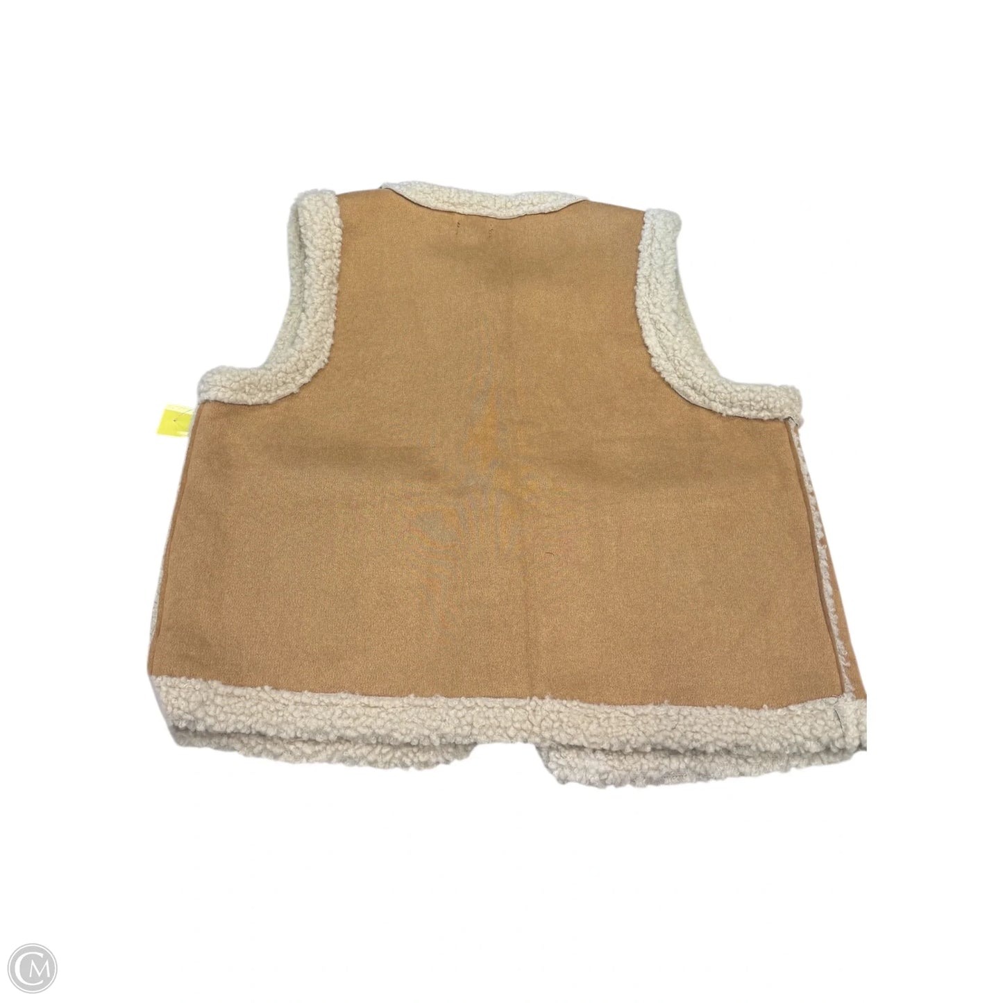 Vest Faux Fur & Sherpa By Coco And Carmen In Tan, Size: M