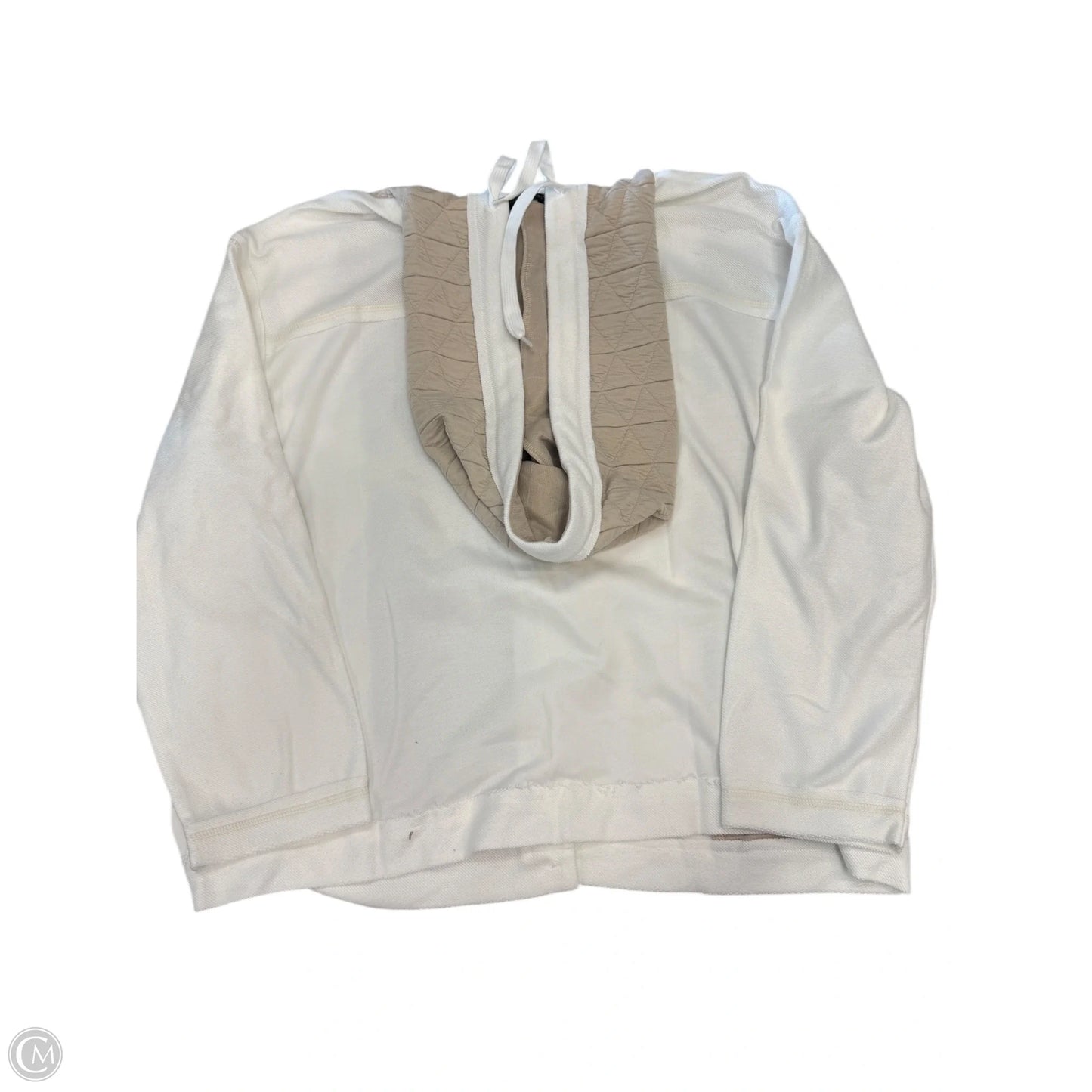 Sweatshirt Hoodie By Coco And Carmen In Cream & Tan, Size: M