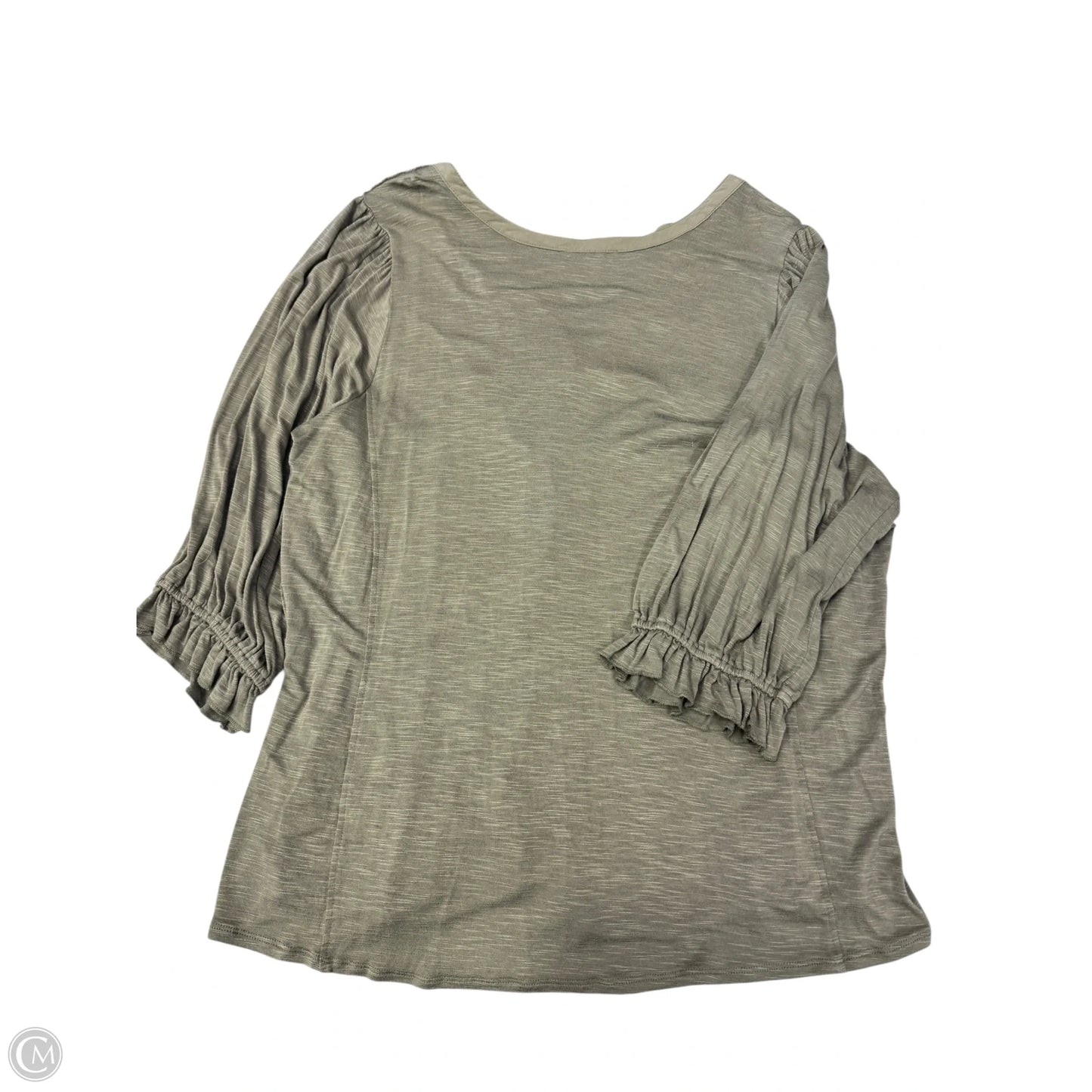 Blouse Long Sleeve By Democracy In Green, Size: 1x