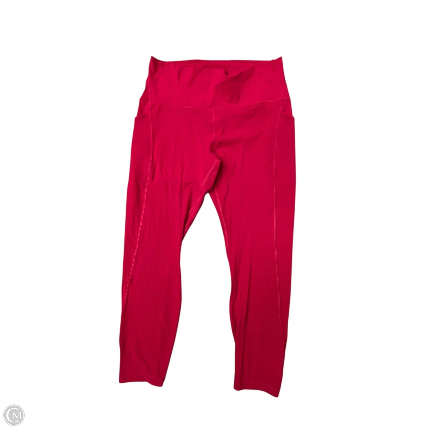 Athletic Leggings By Lululemon In Red, Size: Xl