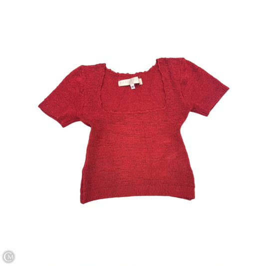 Top Short Sleeve By Cmc In Red, Size: M