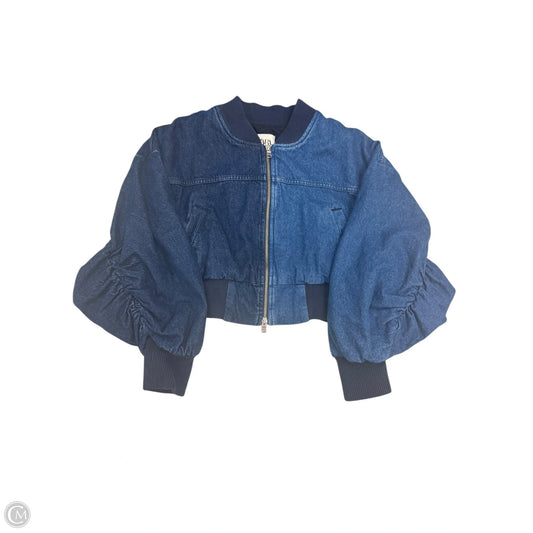 Jacket Denim By Zara In Blue Denim, Size: S