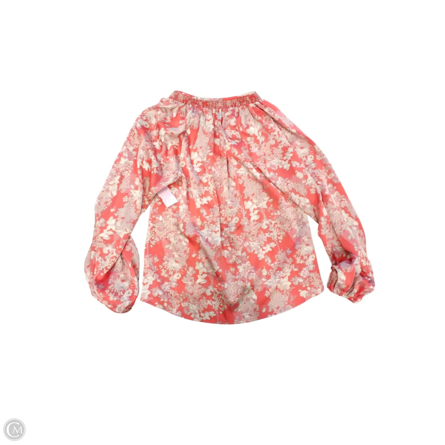 Blouse Long Sleeve By Evereve In Coral, Size: S