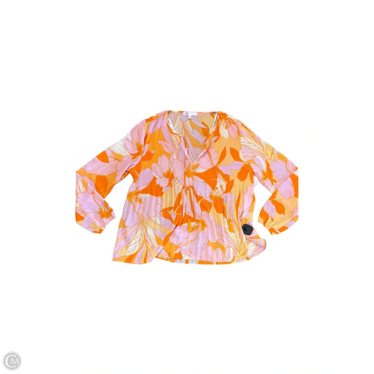 Top Long Sleeve By Dr2 In Pink, Size: S