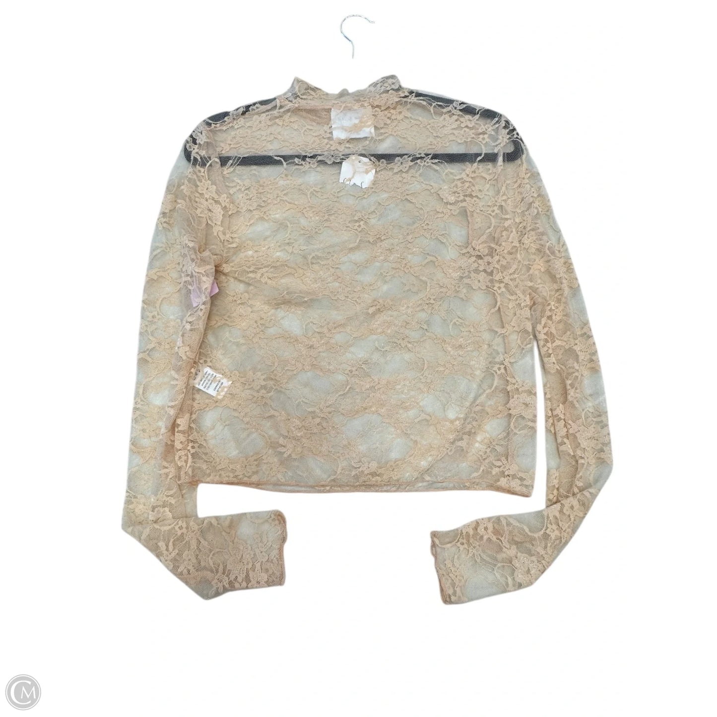 Top Long Sleeve By Clothes Mentor In Tan, Size: S