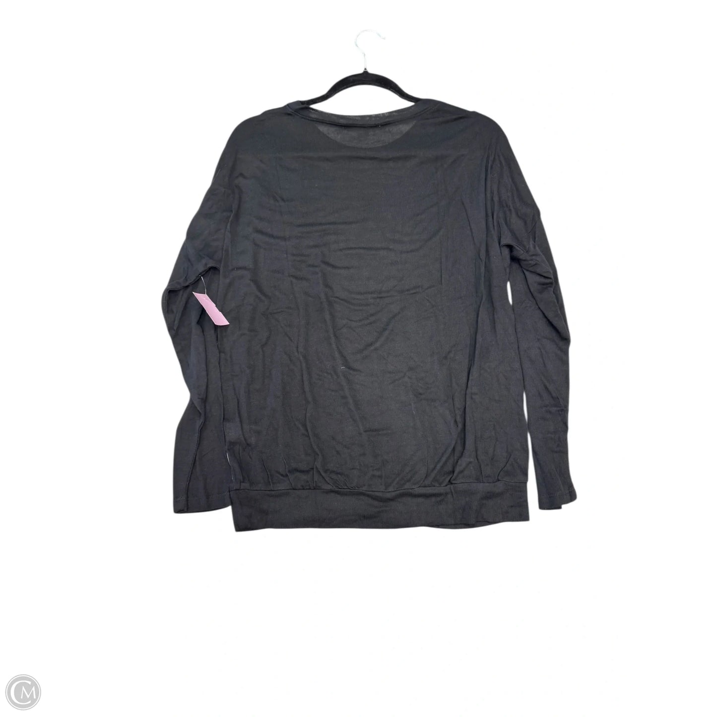 Top Long Sleeve By Double Zero In Black, Size: M