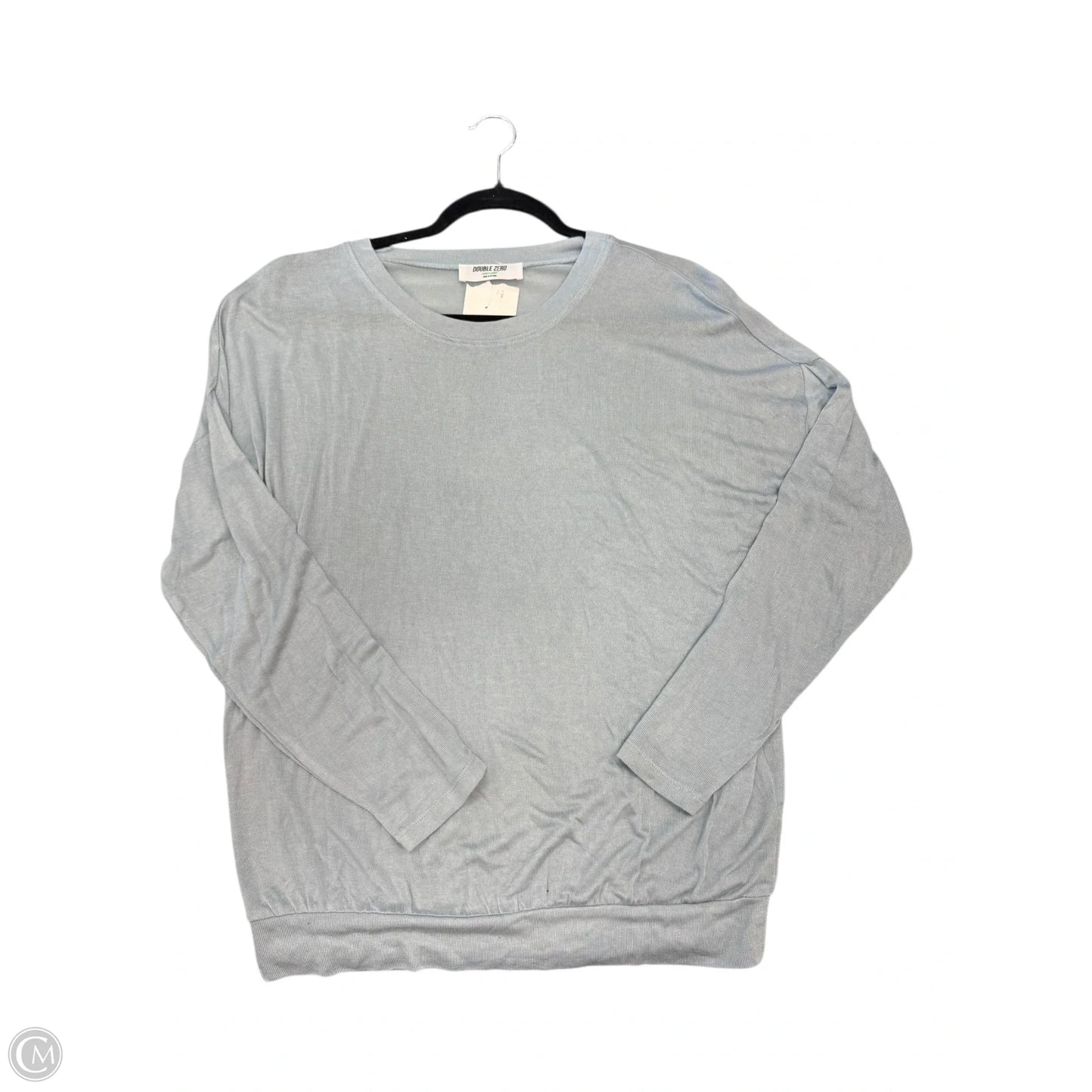 Top Long Sleeve By Double Zero In Blue, Size: M