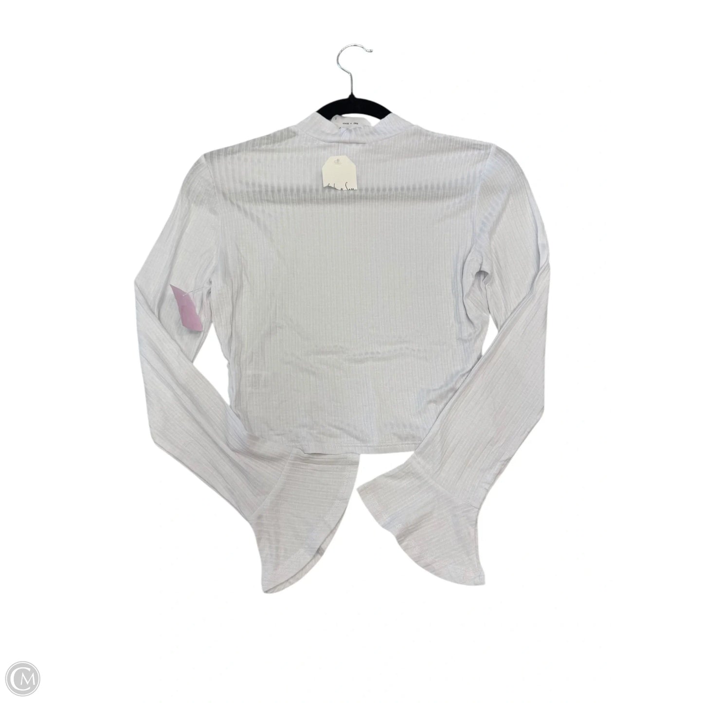 Top Long Sleeve By Clothes Mentor In White, Size: S