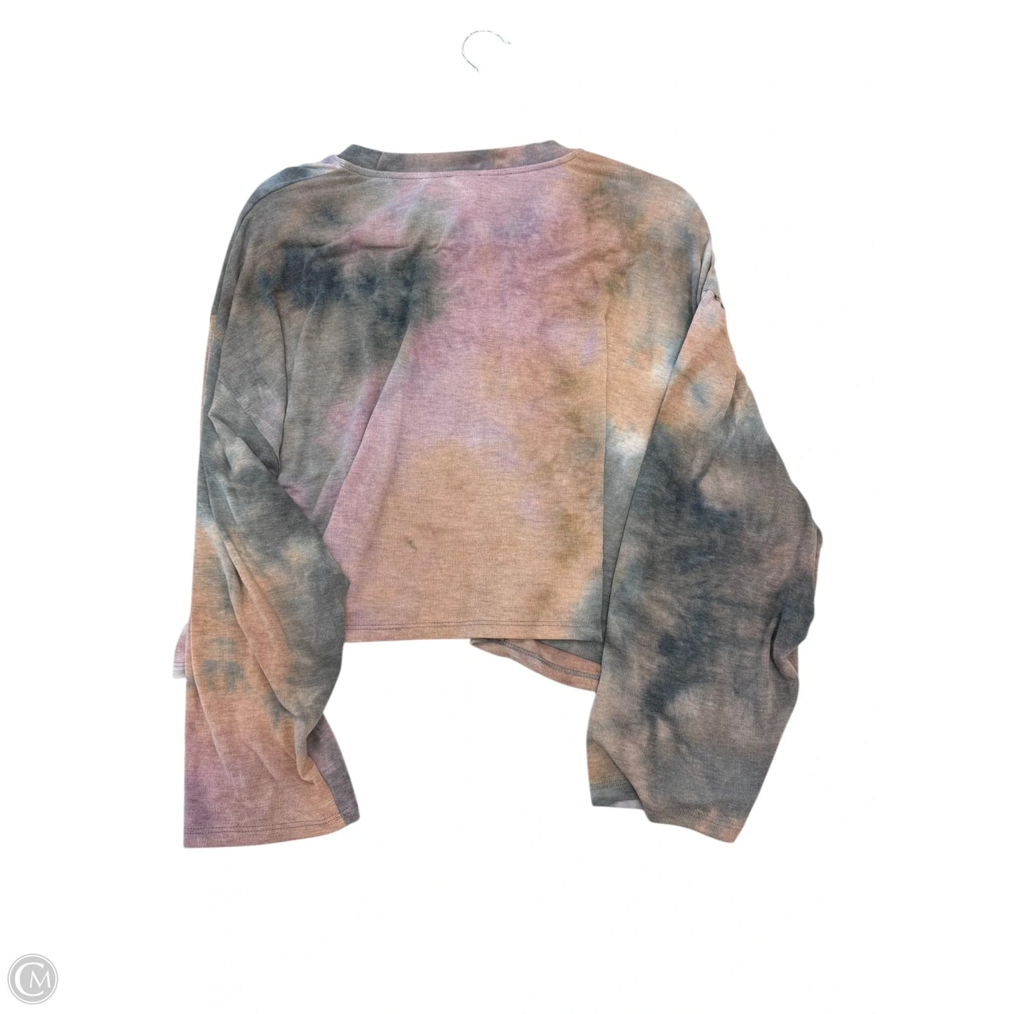 Top Long Sleeve By By Together In Tie Dye Print, Size: M