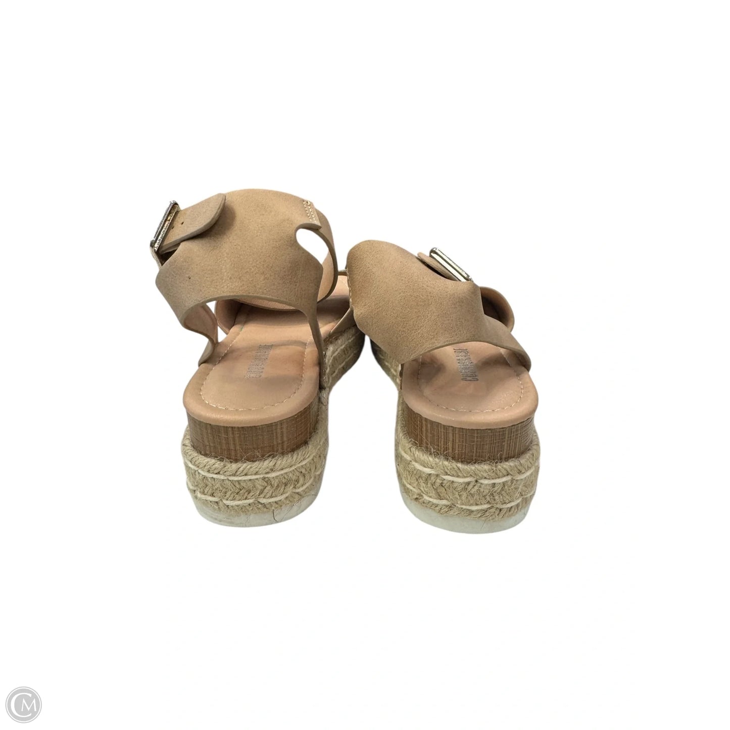 Sandals Flats By Cushionaire In Tan, Size: 9.5