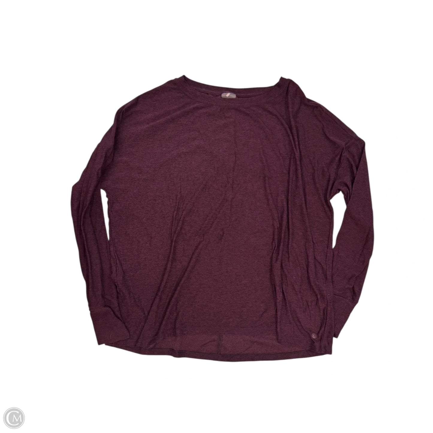 Athletic Top Long Sleeve Crewneck By Calia In Maroon, Size: M