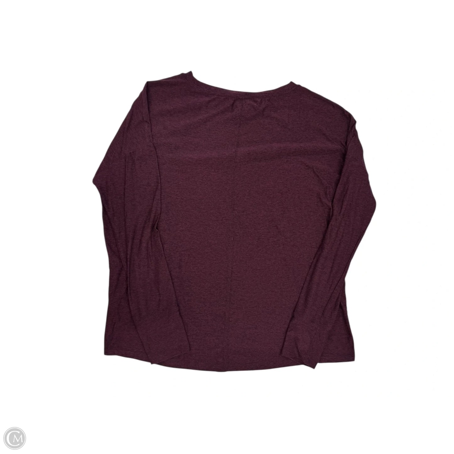 Athletic Top Long Sleeve Crewneck By Calia In Maroon, Size: M