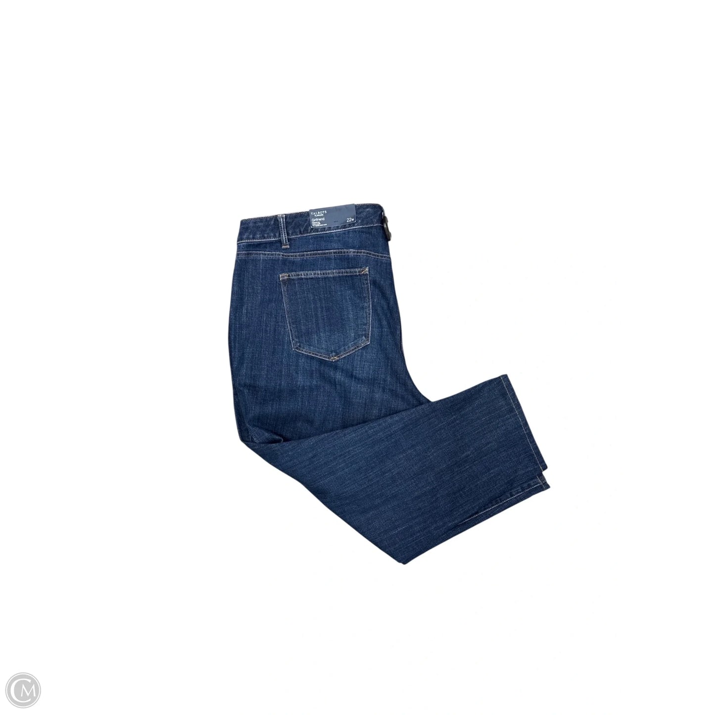 Jeans Straight By Talbots In Blue Denim, Size: 22