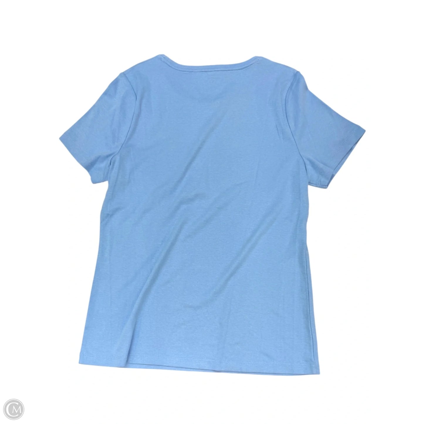 Top Short Sleeve By Talbots In Blue, Size: L