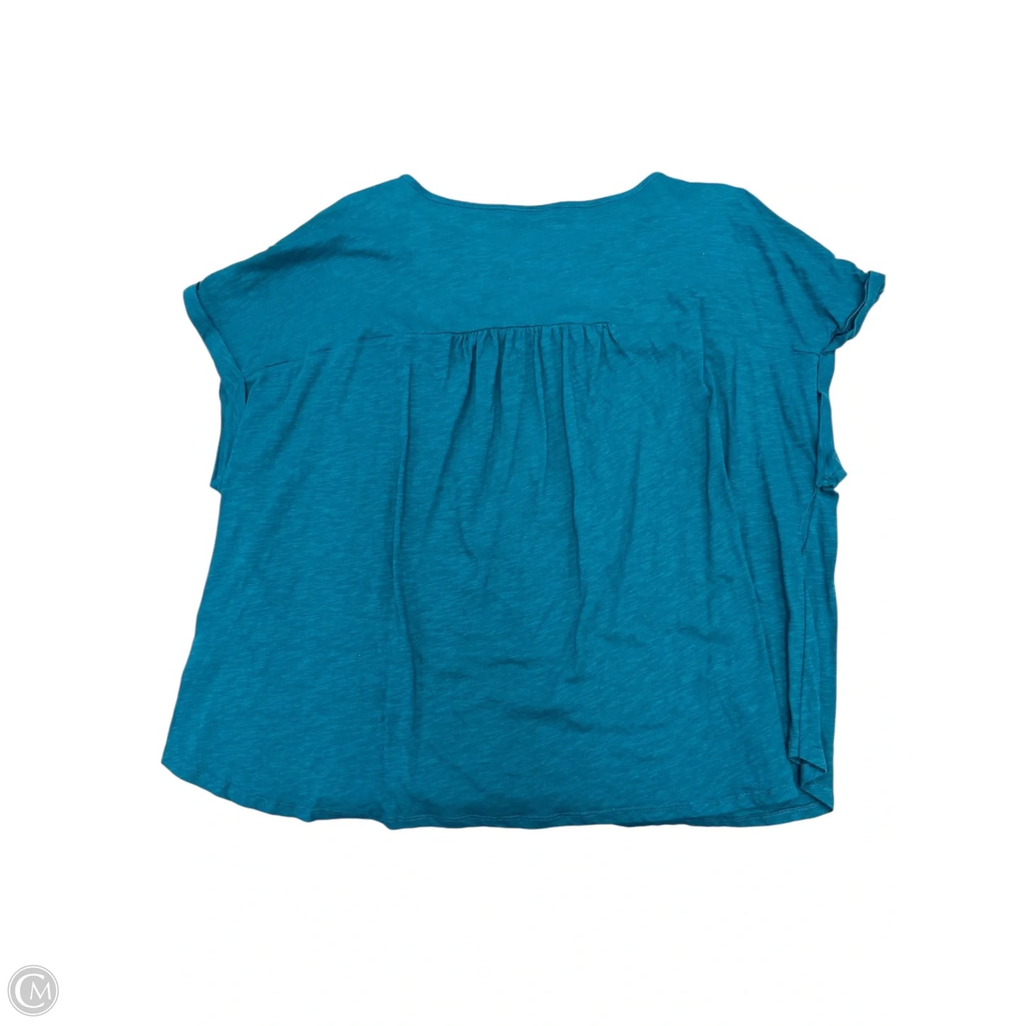 Top Short Sleeve By Terra & Sky In Green, Size: 3x
